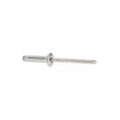 Open End Blind Rivet: Dome Head, Aluminum Body, Aluminum Mandrel