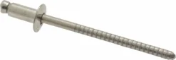 Open End Blind Rivet: Dome Head, Stainless Steel Body, Stainless Steel Mandrel