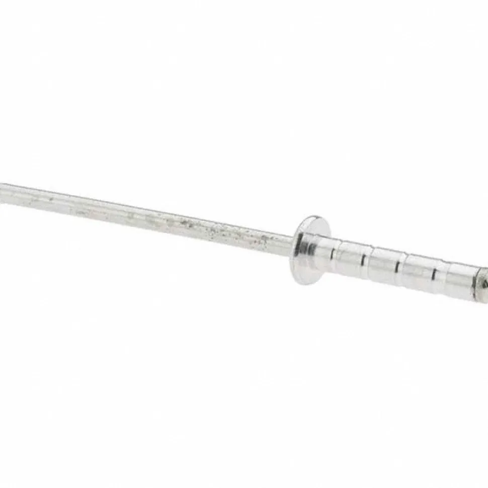Open End Blind Rivet: Dome Head, Aluminum Body, Steel Mandrel