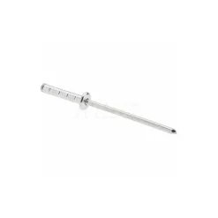 Open End Blind Rivet: Dome Head, Aluminum Body, Steel Mandrel