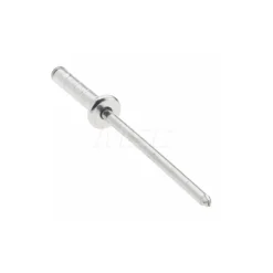 Open End Blind Rivet: Dome Head, Aluminum Body, Steel Mandrel