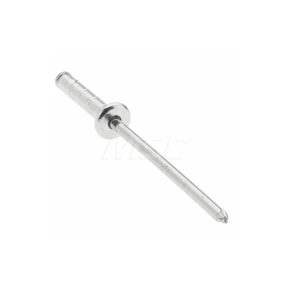 Open End Blind Rivet: Dome Head, Aluminum Body, Steel Mandrel