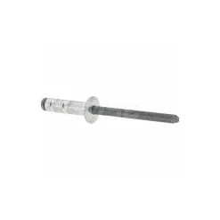 Open End Blind Rivet: Dome Head, Aluminum Body, Steel Mandrel