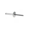 Open End Blind Rivet: Large Flange Head, Aluminum Body, Steel Mandrel