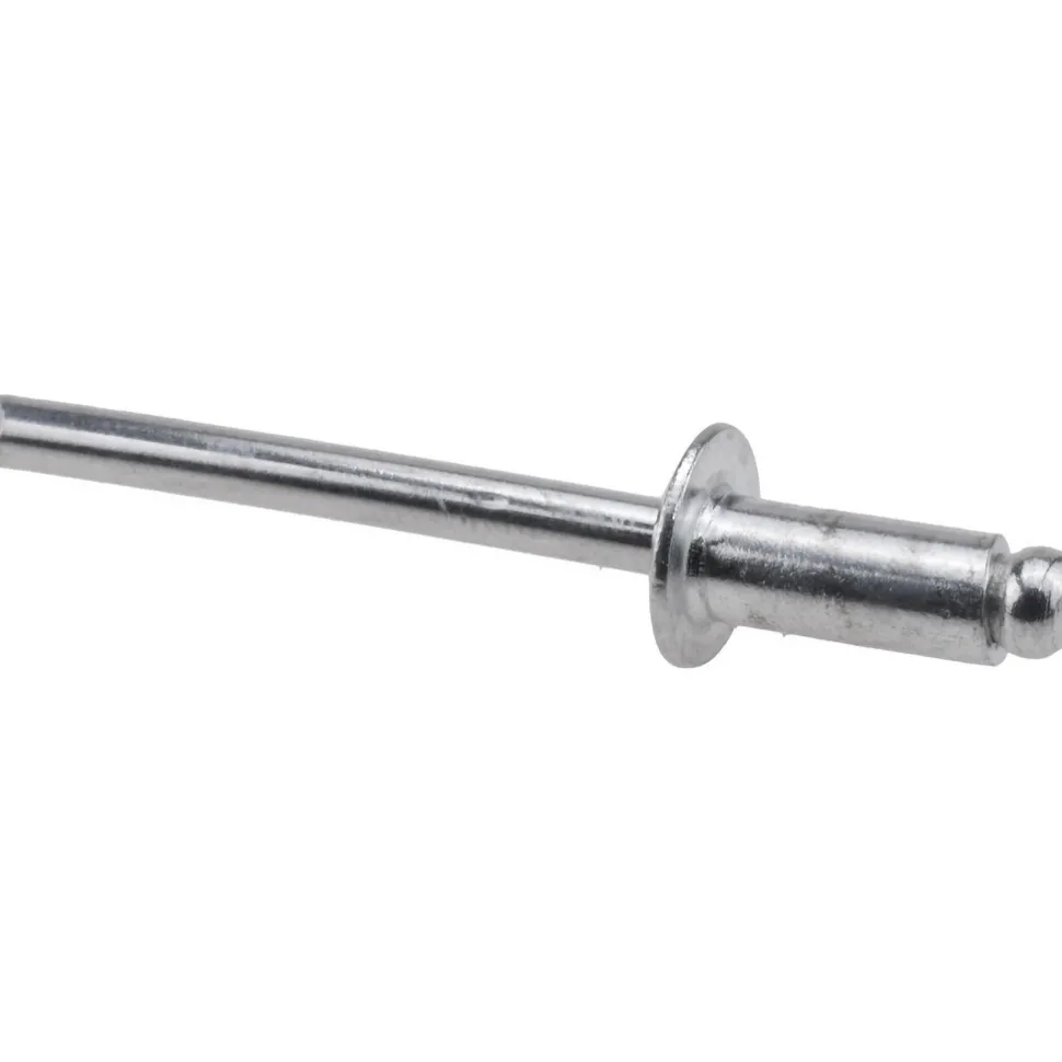 Open End Blind Rivet: Size 64, Dome Head, Aluminum Body, Aluminum Mandrel