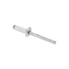 Open End Blind Rivet: Size 66, Dome Head, Aluminum Body, Aluminum Mandrel