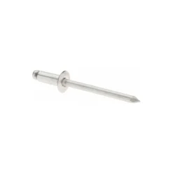 Open End Blind Rivet: Size 54, Dome Head, Aluminum Body, Aluminum Mandrel