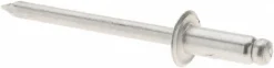Open End Blind Rivet: Size 54, Dome Head, Aluminum Body, Aluminum Mandrel