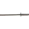 Open End Blind Rivet: Size 44, Dome Head, Stainless Steel Body, Stainless Steel Mandrel