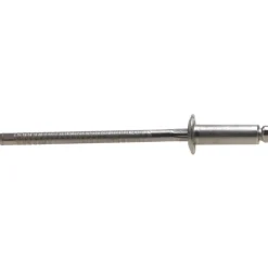Open End Blind Rivet: Size 44, Dome Head, Stainless Steel Body, Stainless Steel Mandrel