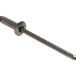 Open End Blind Rivet: Size 44, Dome Head, Stainless Steel Body, Stainless Steel Mandrel