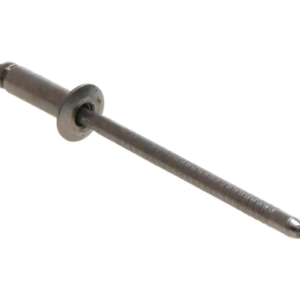 Open End Blind Rivet: Size 44, Dome Head, Stainless Steel Body, Stainless Steel Mandrel