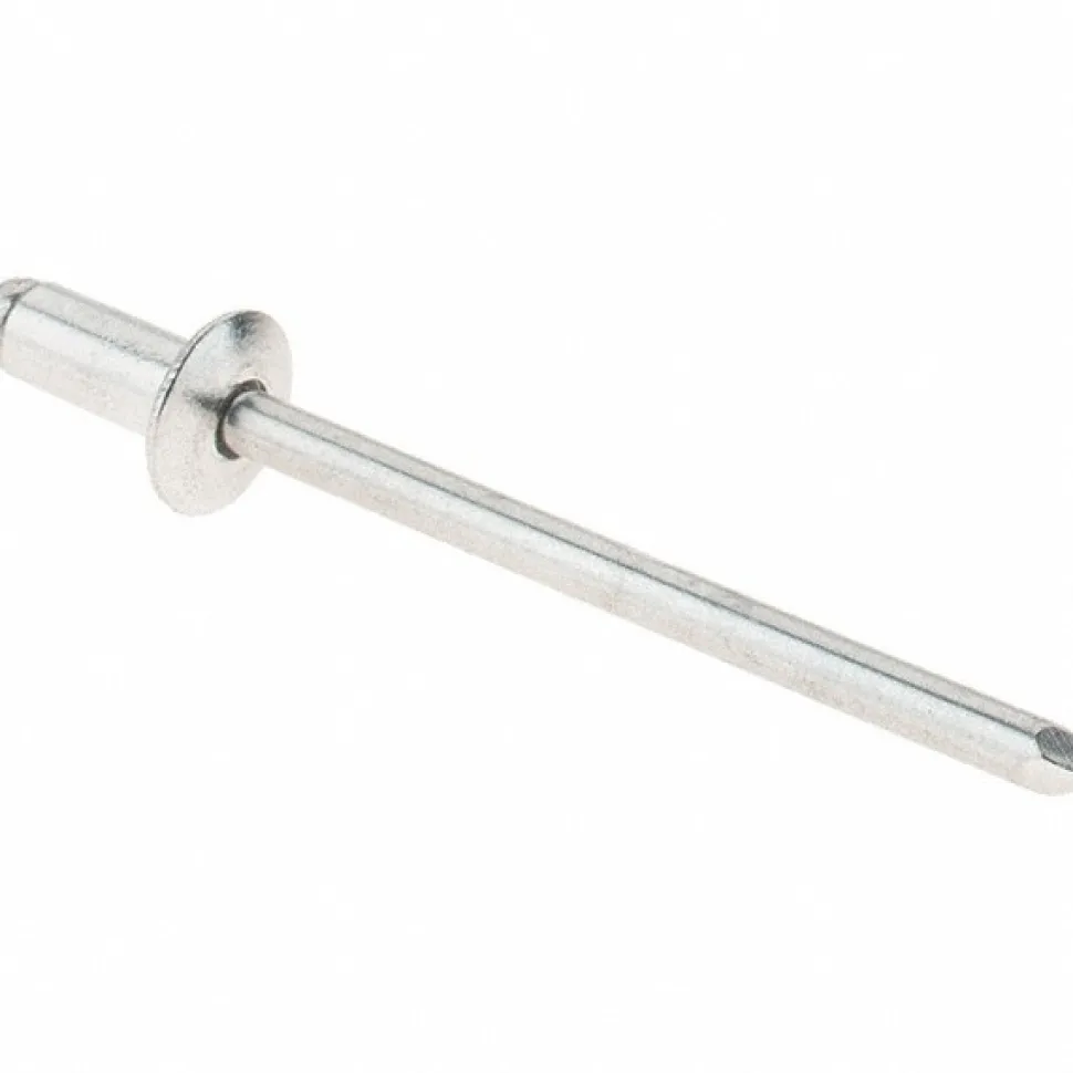 Open End Blind Rivet: Size 4-2, Dome Head, Aluminum Body, Aluminum Mandrel