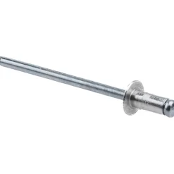 Open End Blind Rivet: Size 42, Dome Head, Aluminum Body, Steel Mandrel