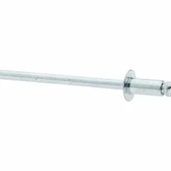 Open End Blind Rivet: Size 42, Dome Head, Steel Body, Steel Mandrel