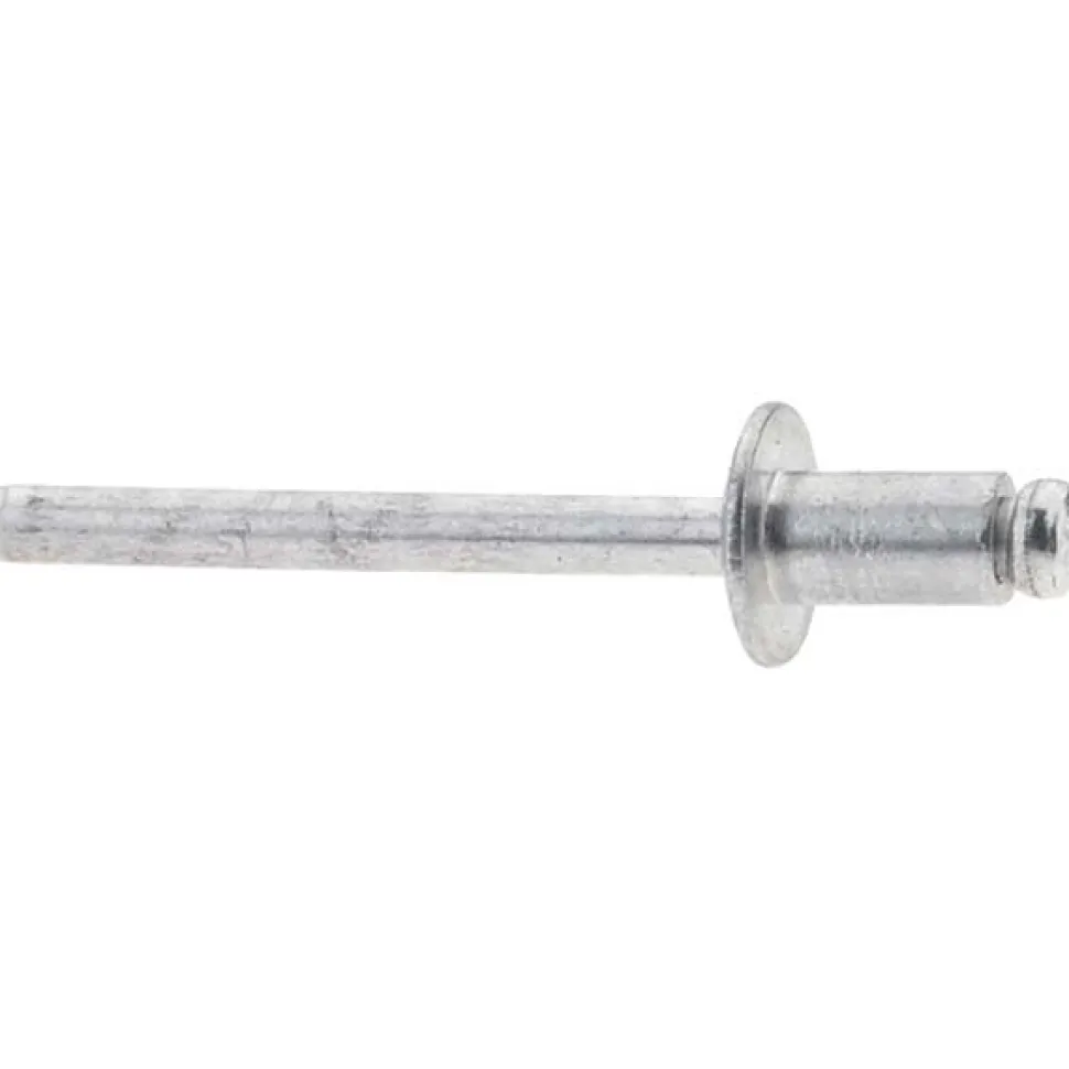 Open End Blind Rivet: Size 62, Dome Head, Aluminum Body, Aluminum Mandrel