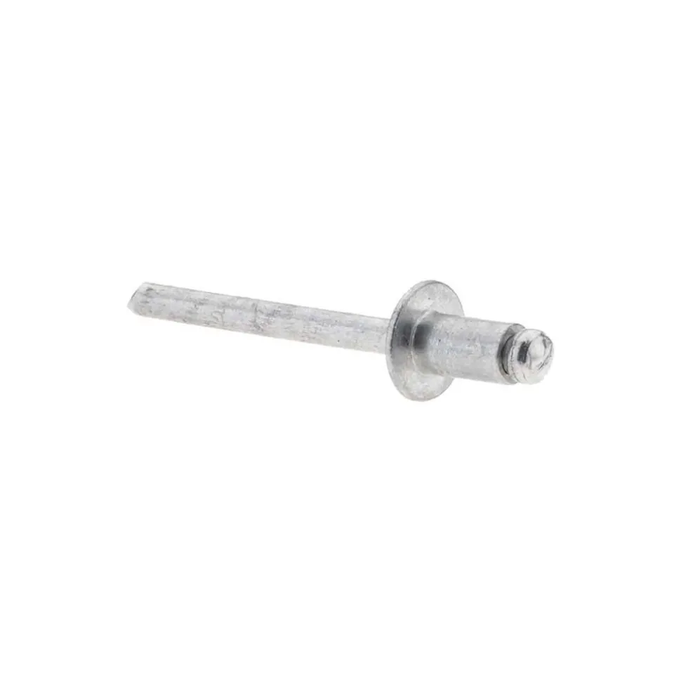 Open End Blind Rivet: Size 62, Dome Head, Aluminum Body, Aluminum Mandrel