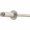 Open End Blind Rivet: Size 6, Dome Head, Aluminum Body, Aluminum Mandrel