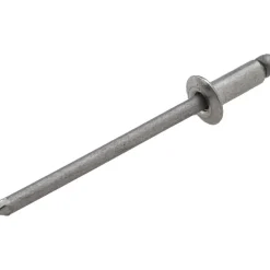 Open End Blind Rivet: Size 42, Dome Head, Stainless Steel Body, Stainless Steel Mandrel