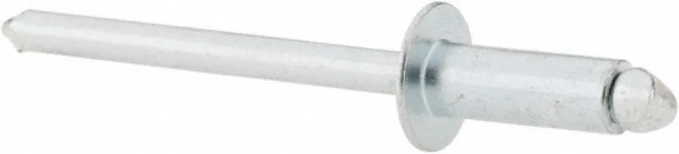 Open End Blind Rivet: Size 54, Dome Head, Steel Body, Steel Mandrel