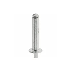 Open End Blind Rivet: Size 6-12, Dome Head, Aluminum Body, Aluminum Mandrel