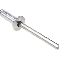 Open End Blind Rivet: Size 66, Dome Head, Aluminum Body, Aluminum Mandrel