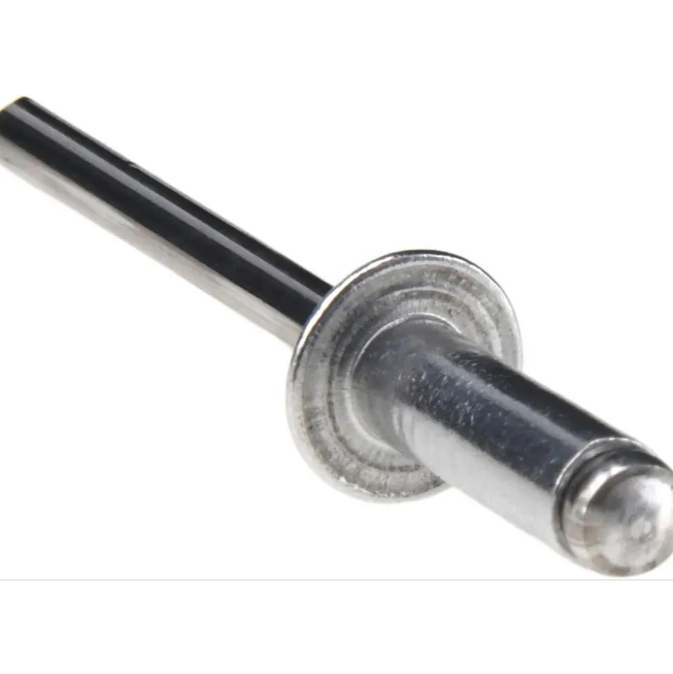Open End Blind Rivet: Size 66, Dome Head, Aluminum Body, Aluminum Mandrel