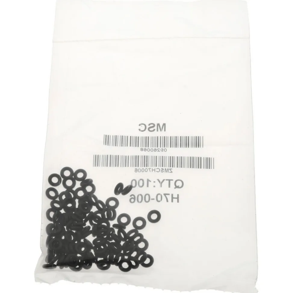 O-Ring: 1/4" OD, 1/8" ID, 1/16" Thick, Dash 006, Buna-N