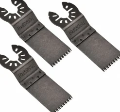1-1/4" Oscillating Tool Blade: High Carbon Steel, For Use With Wood, 3-Pack