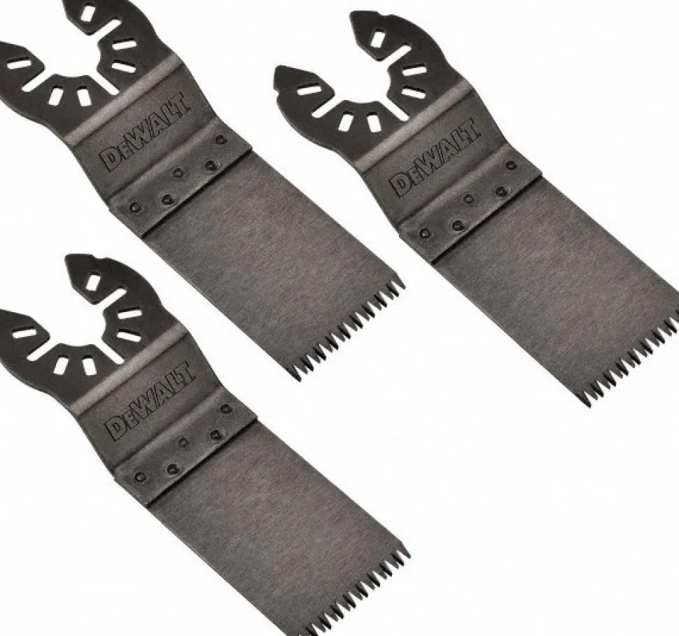 1-1/4" Oscillating Tool Blade: High Carbon Steel, For Use With Wood, 3-Pack