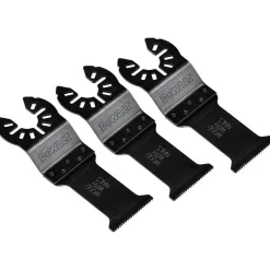 1-1/4" Oscillating Tool Blade: Metal, For Use With Wood With Nails, 3-Pack