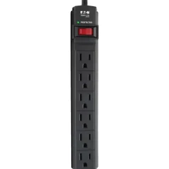 6 Outlets, 120 VAC15 Amps, 6' Cord, Power Outlet Strip