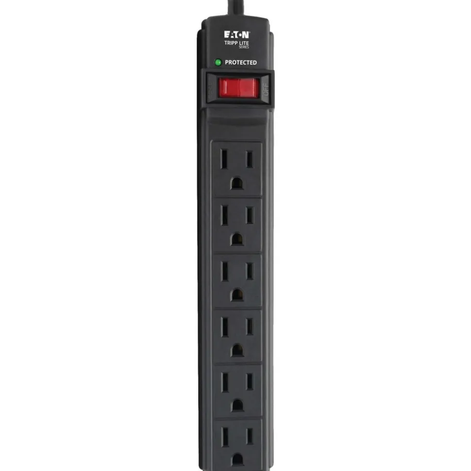 6 Outlets, 120 VAC15 Amps, 6' Cord, Power Outlet Strip