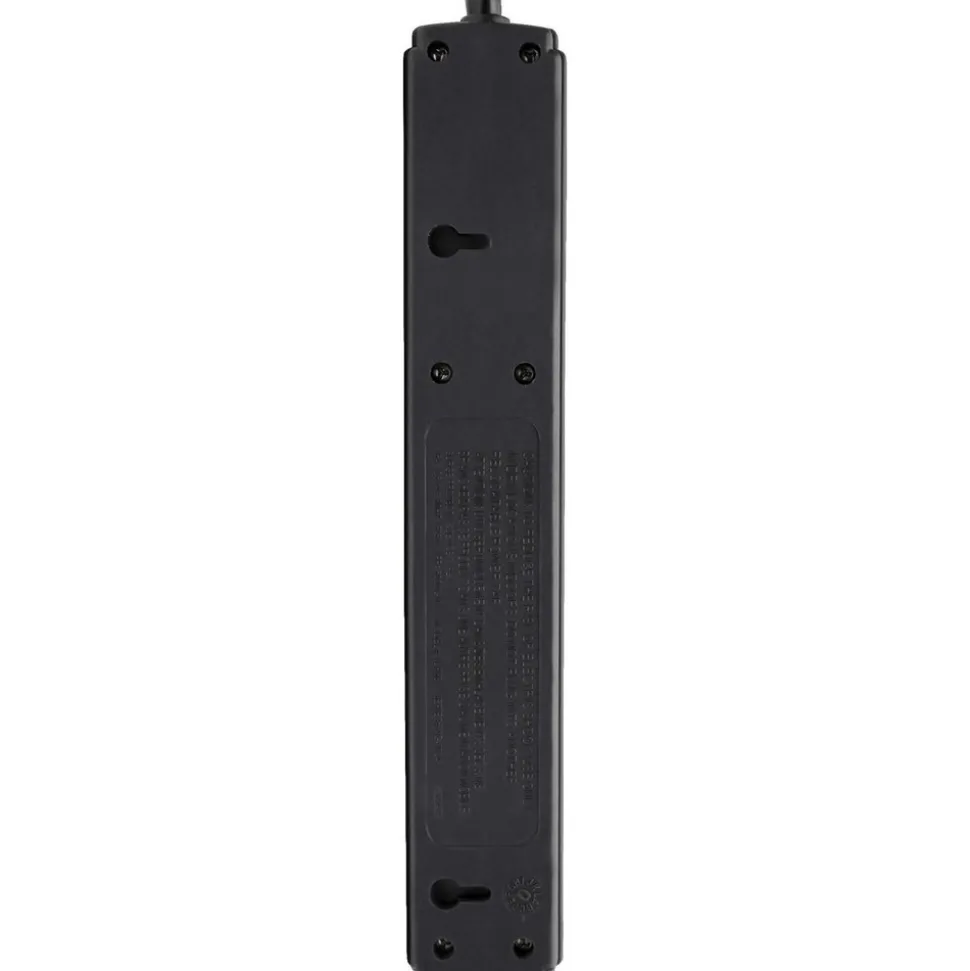 6 Outlets, 120 VAC15 Amps, 6' Cord, Power Outlet Strip