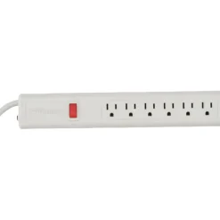 6 Outlets, 120 Volts, 15 Amps, 15' Cord, Power Outlet Strip