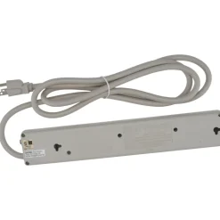 6 Outlets, 120 Volts, 15 Amps, 6' Cord, Power Outlet Strip