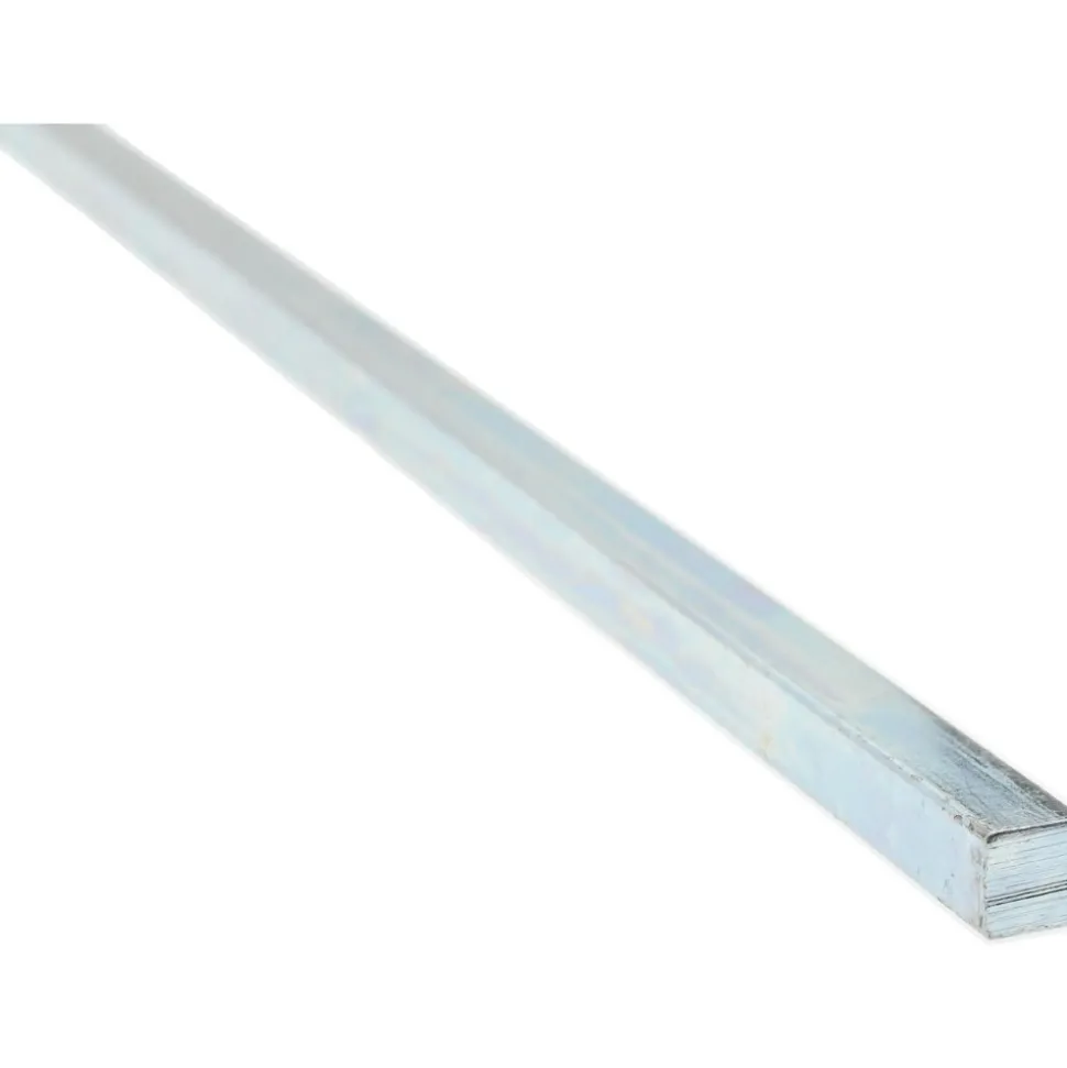 Oversized Key Stock: 3/16" High, 3/16" Wide, 12" Long, Steel, Zinc-Plated
