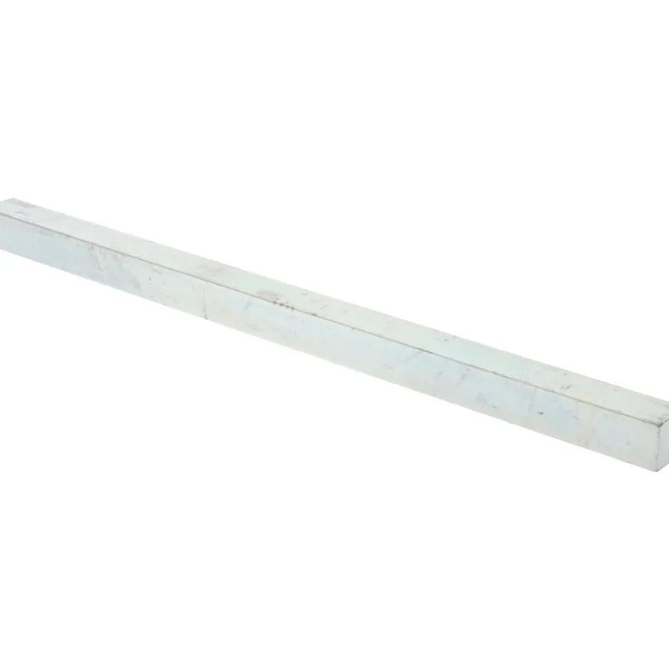 Oversized Key Stock: 5/8" High, 5/8" Wide, 12" Long, Steel, Zinc-Plated