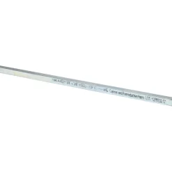 Oversized Key Stock: 3/8" High, 3/8" Wide, 12" Long, Steel, Zinc-Plated