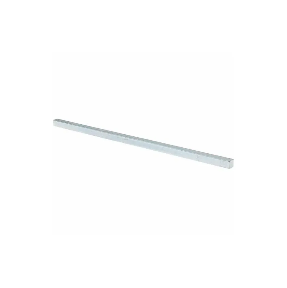 Oversized Key Stock: 3/8" High, 3/8" Wide, 12" Long, Cold Drawn Steel, Zinc-Plated