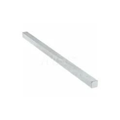 Oversized Key Stock: 1/2" High, 1/2" Wide, 12" Long, Cold Drawn Steel, Zinc-Plated