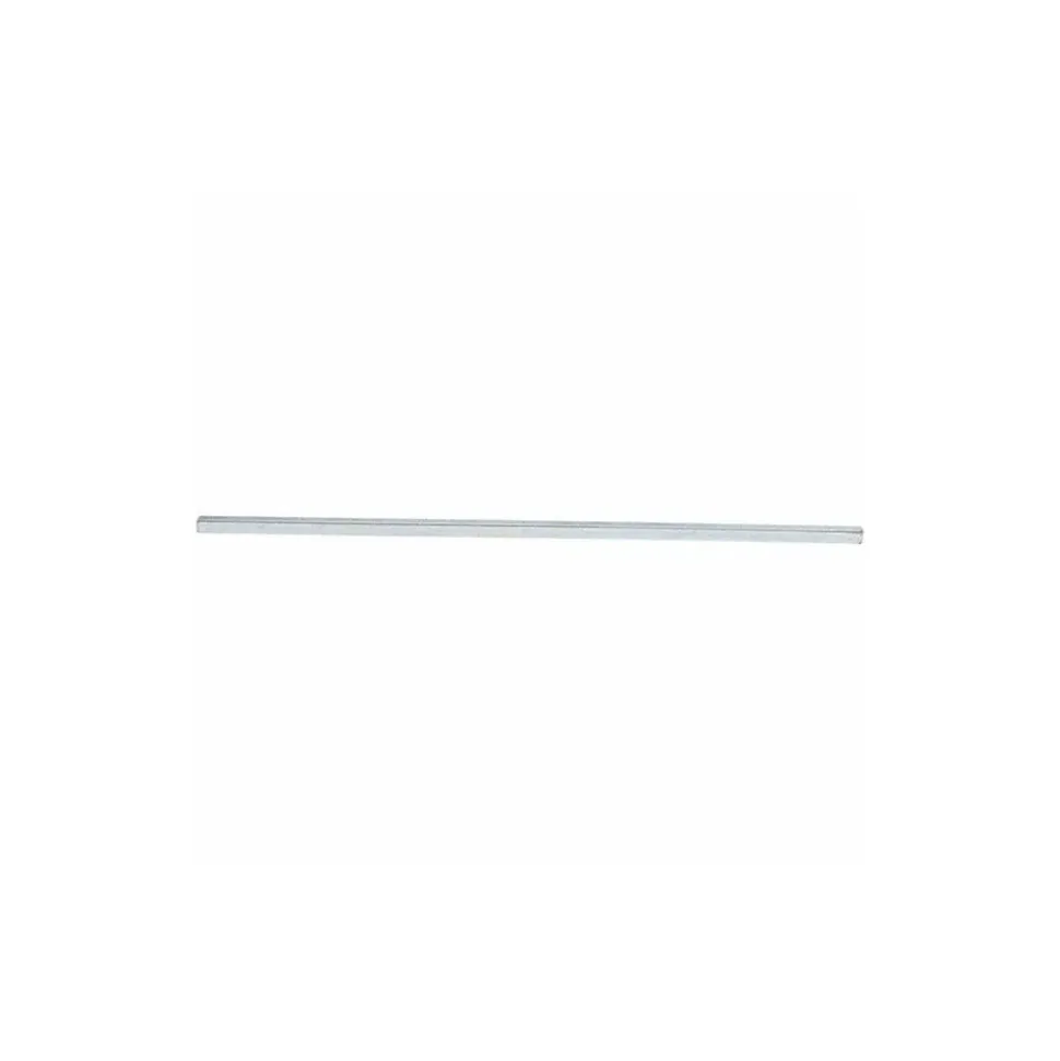 Oversized Key Stock: 1/4" High, 1/4" Wide, 12" Long, Cold Drawn Steel, Zinc-Plated