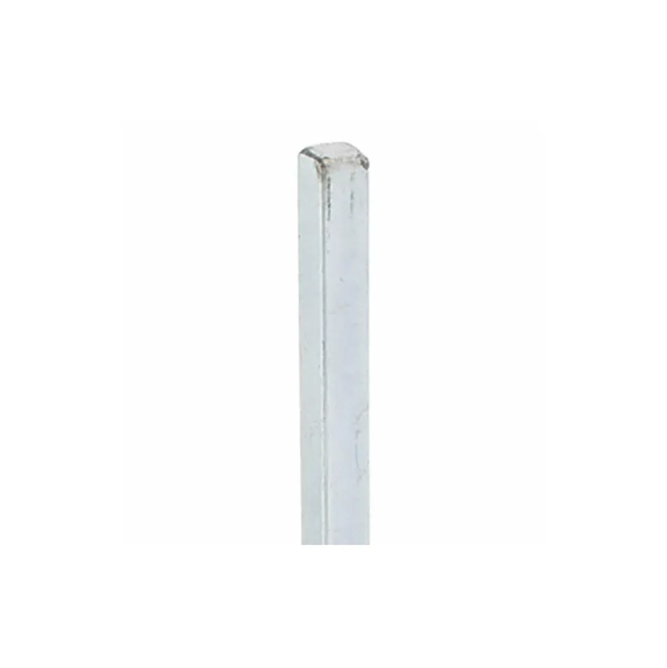 Oversized Key Stock: 1/4" High, 1/4" Wide, 12" Long, Cold Drawn Steel, Zinc-Plated
