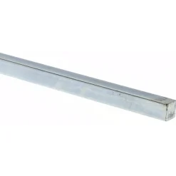Oversized Key Stock: 7/8" High, 7/8" Wide, 12" Long, Steel, Zinc-Plated