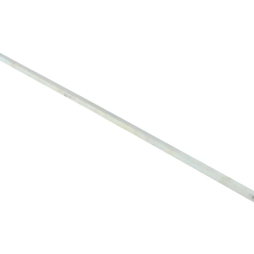 Oversized Key Stock: 12" Long, Steel, Zinc-Plated