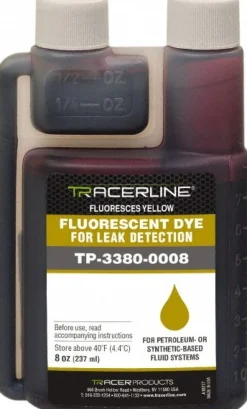 8 oz Bottle Yellow Automotive Leak Detection Dye