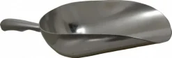 40 oz Silver Cast Aluminum Round Bottom Scoop