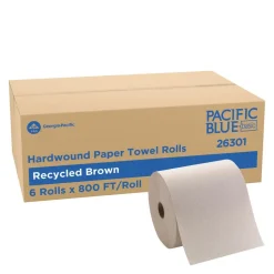 Pacific Blue Basic Recycled Hardwound Paper Towel Roll (Previously Envision), Brown