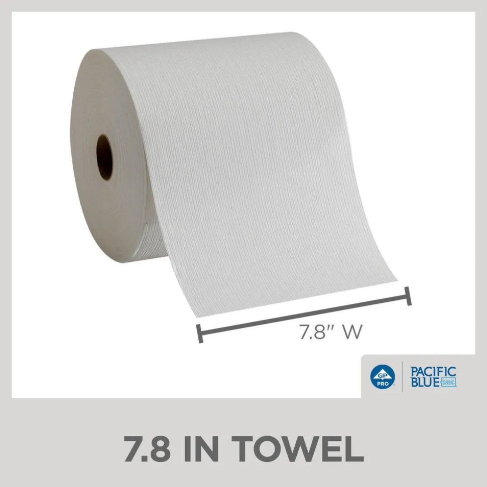 Pacific Blue Basic Recycled Paper Towel Roll (Previously Envision), White