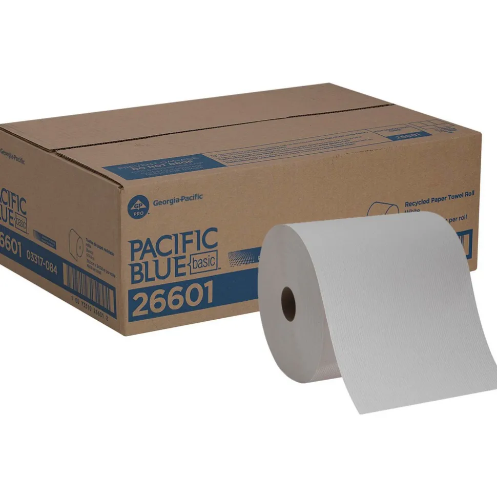 Pacific Blue Basic Recycled Paper Towel Roll (Previously Envision), White